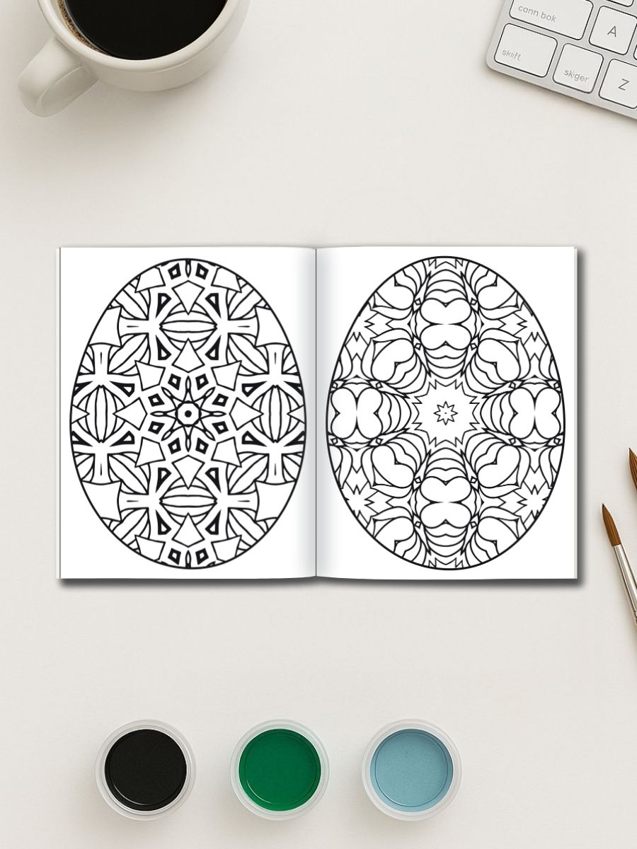 Eggscape into Easter – 160 Mandala Easter Egg Pages - Image 3
